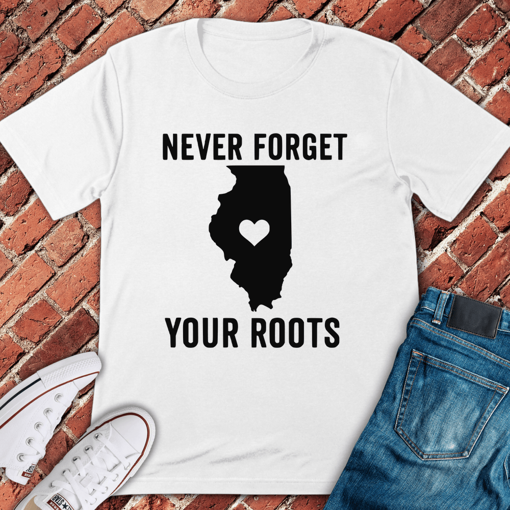 Roots In Illinois T-Shirt - White