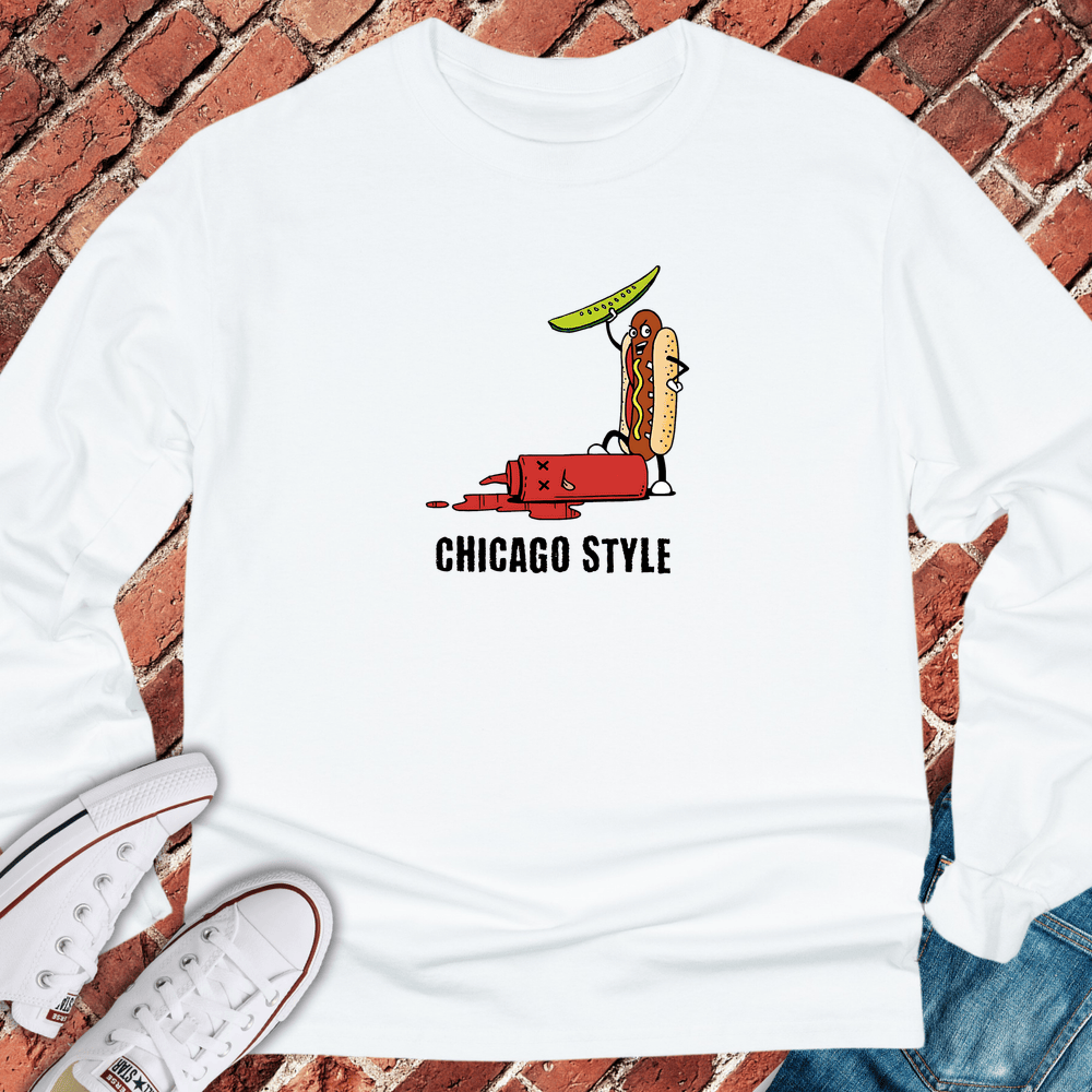 Chicago Dog Wins Long Sleeve - White