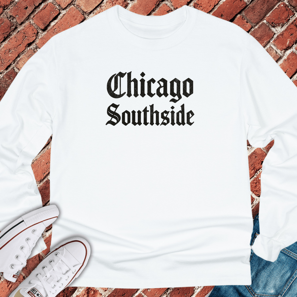 Southside Script Long Sleeve - White