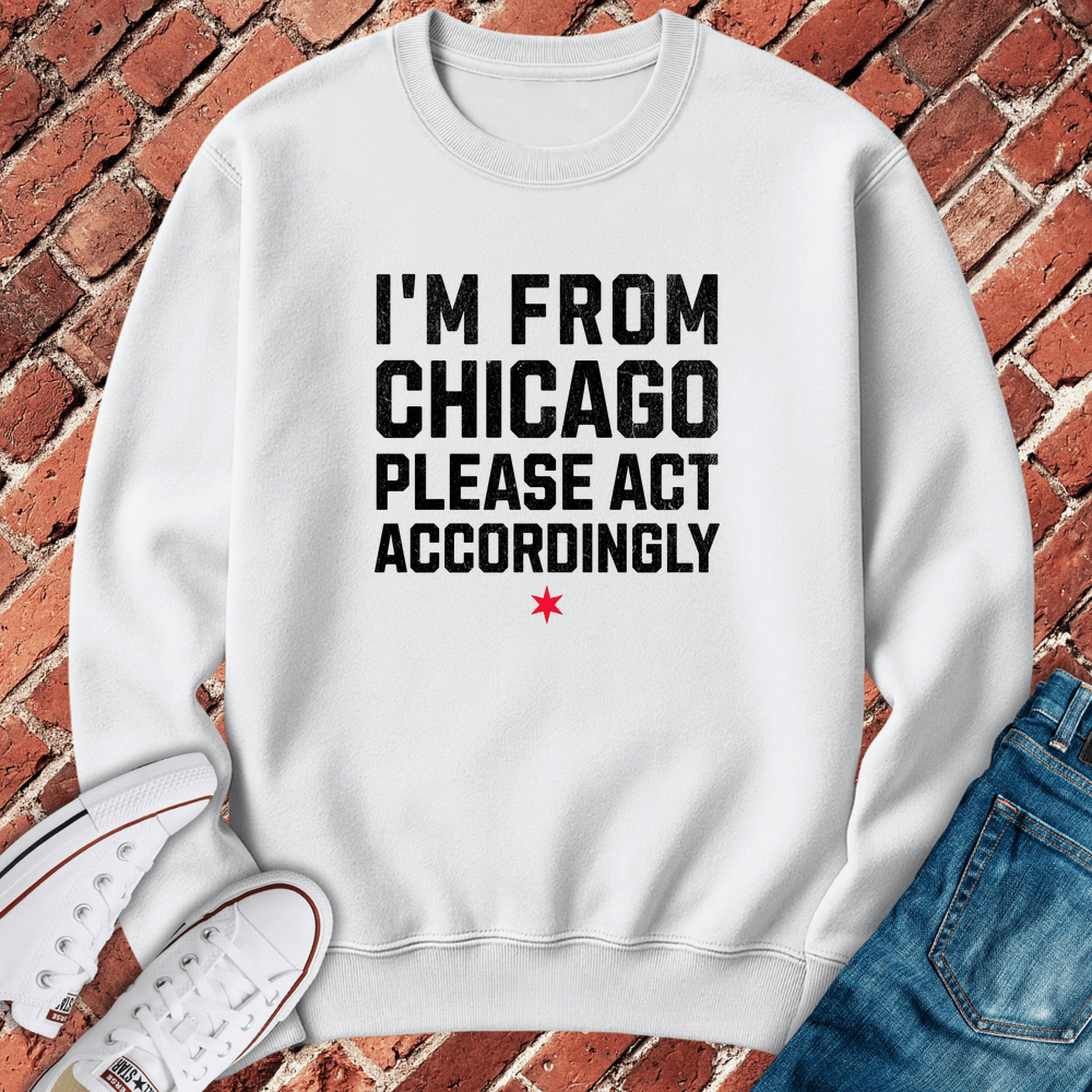 Act Accordingly Crewneck - White