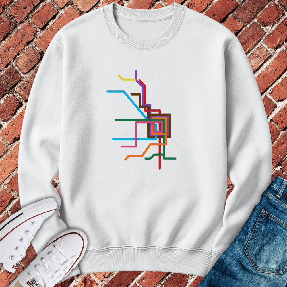 CTA Brushstrokes Crewneck - White