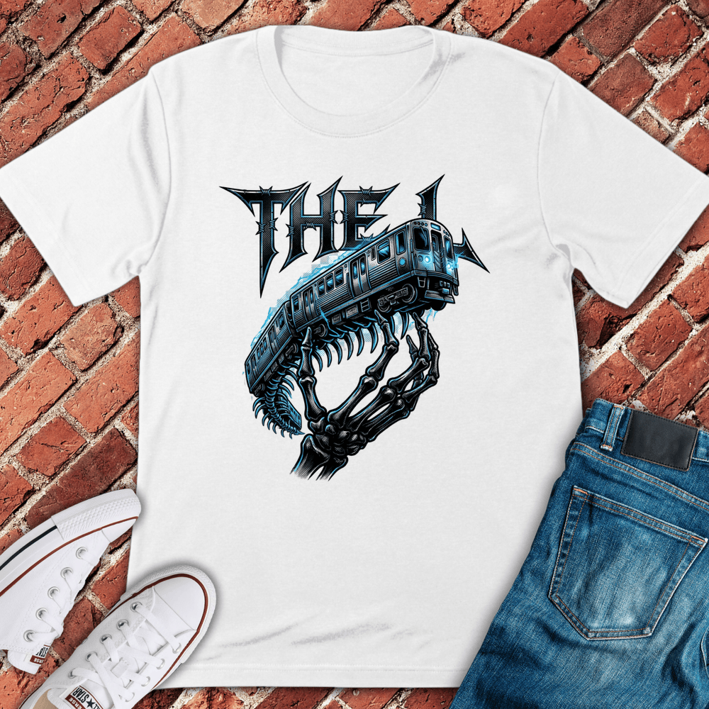 Skeleton Train T-Shirt - White