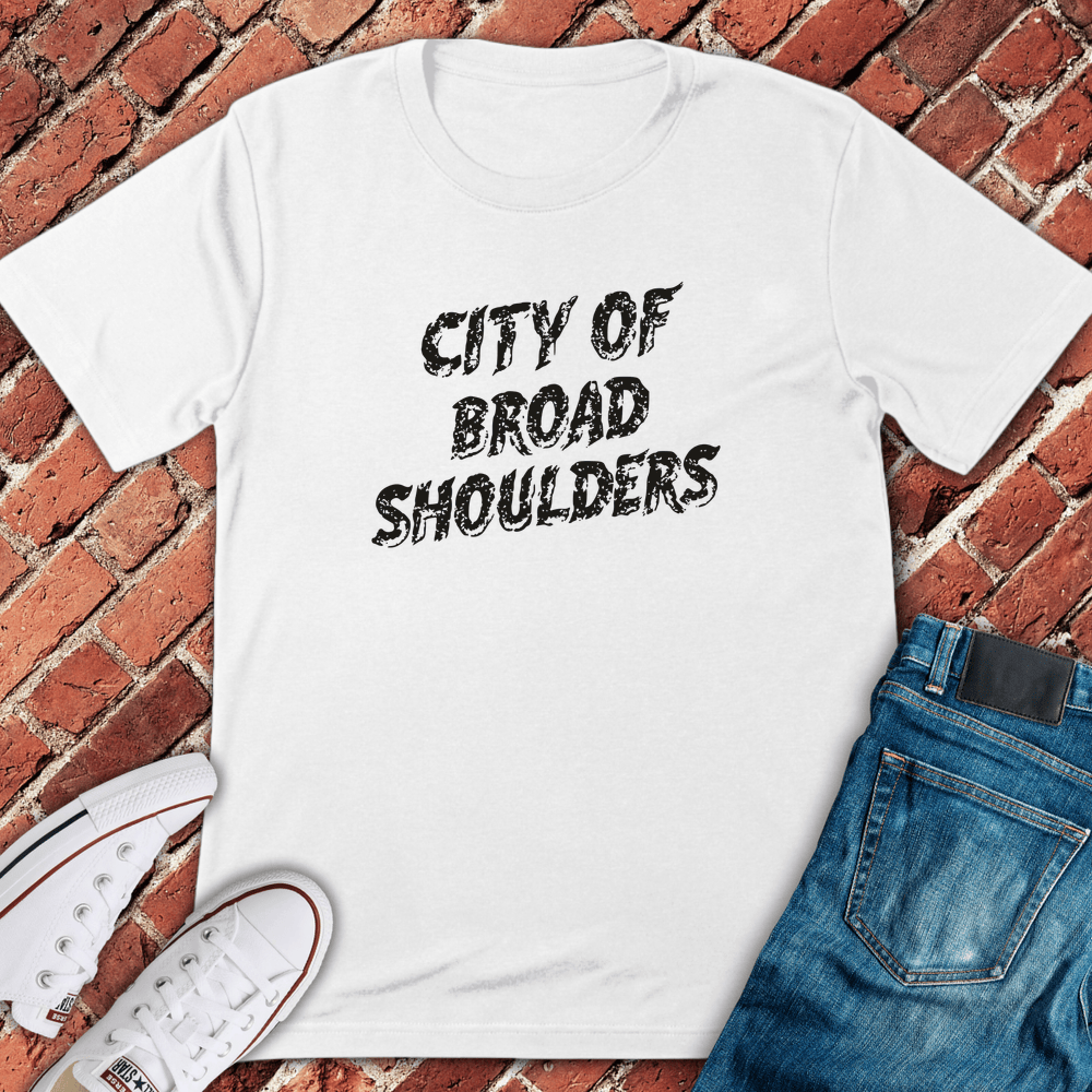 Broad Shoulders City T-Shirt - White