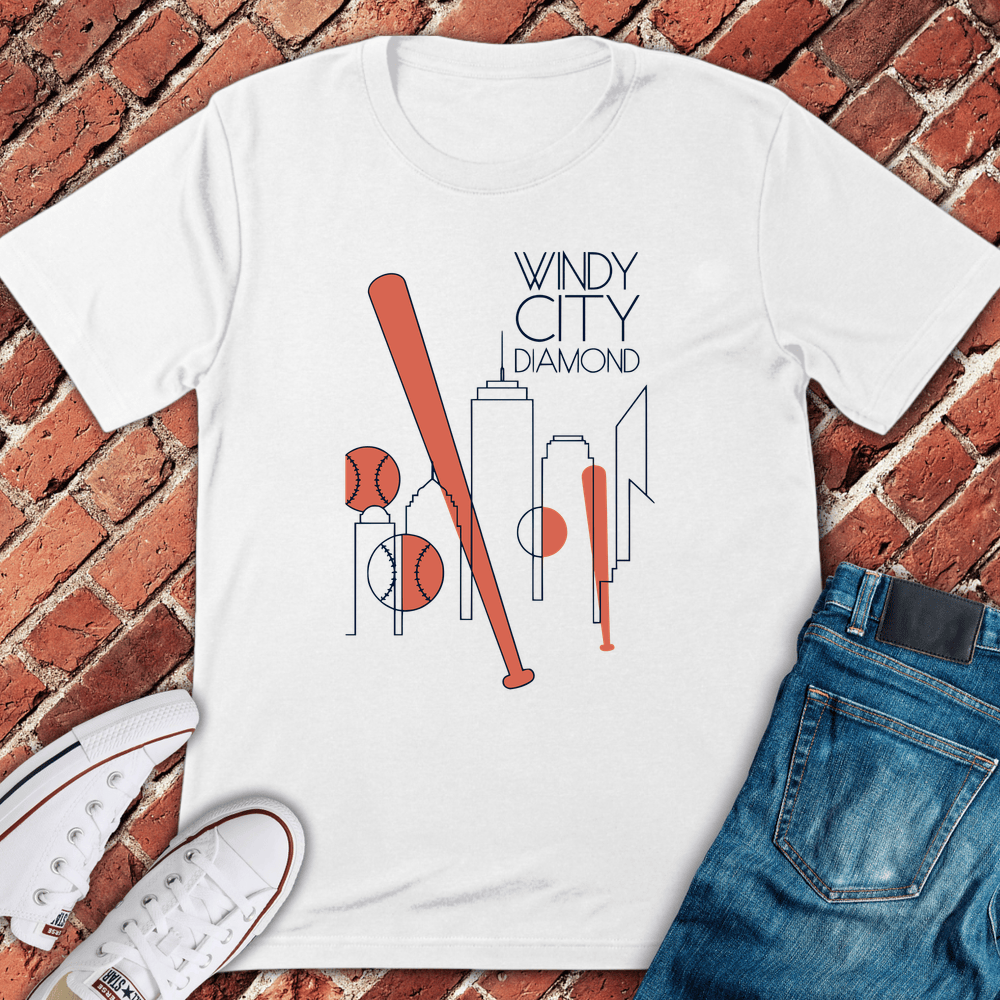 Windy City Diamond T-Shirt - White