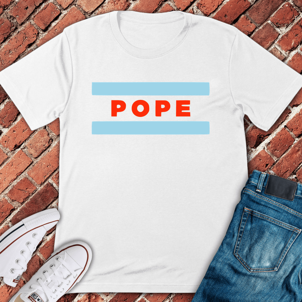 Pope Flag T-Shirt - White