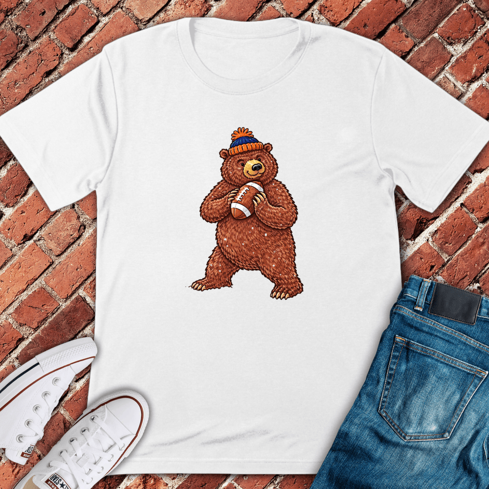 Football Bear T-Shirt - White
