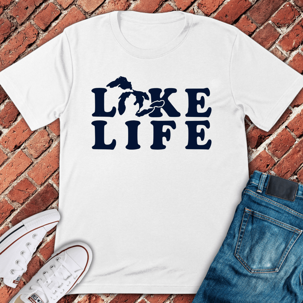 Lake Life Illinois T-Shirt - White