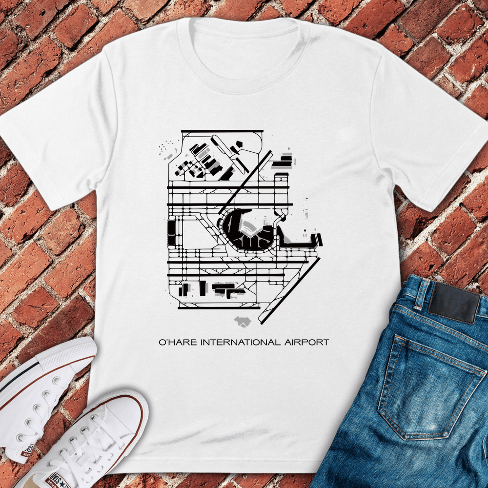 O'Hare Blueprint T-Shirt - White