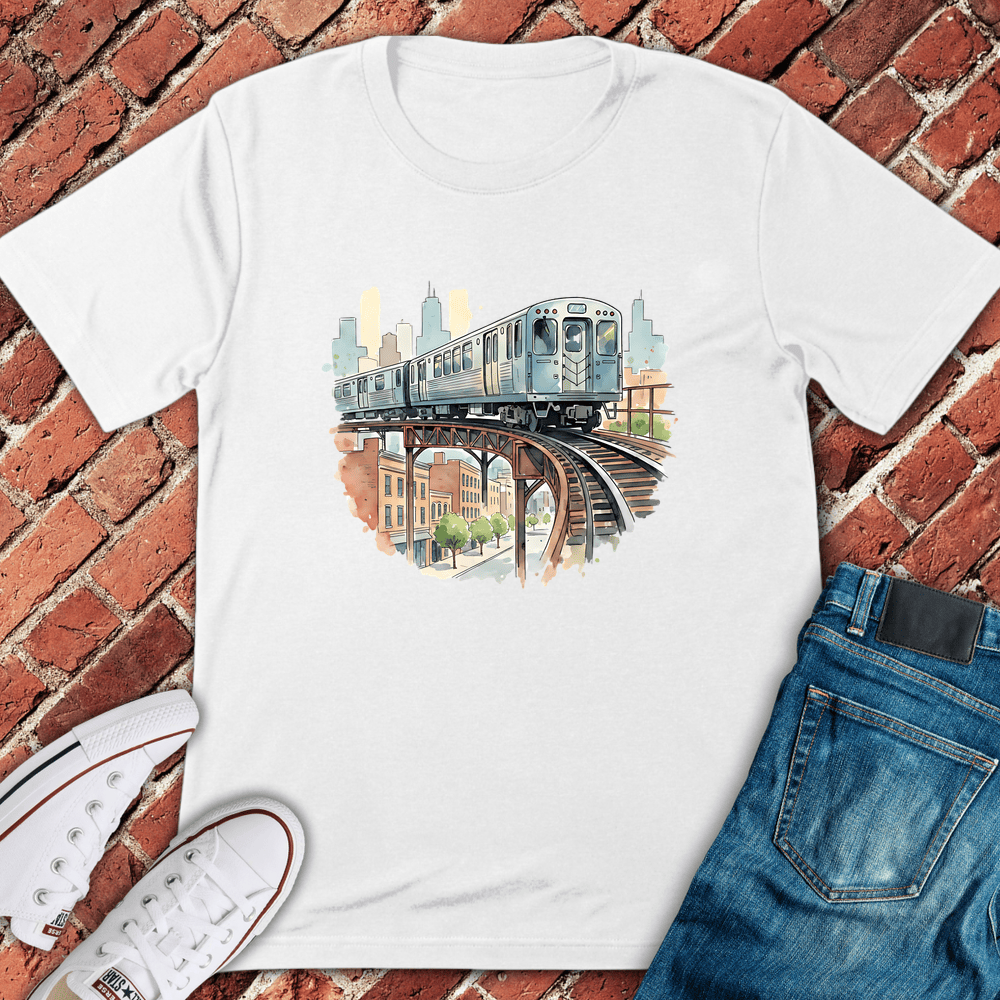 Loop Watercolor T-Shirt - White