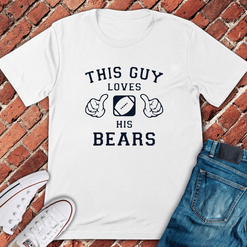 Loves His Bears T-Shirt - White