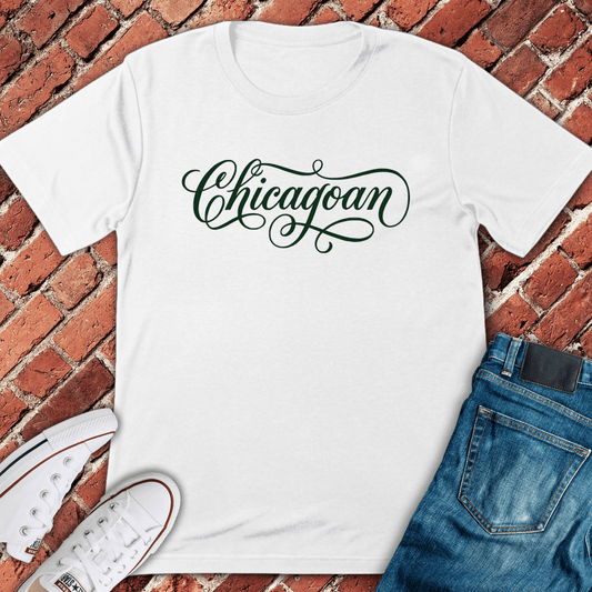 Chicagoan Script T-Shirt - White