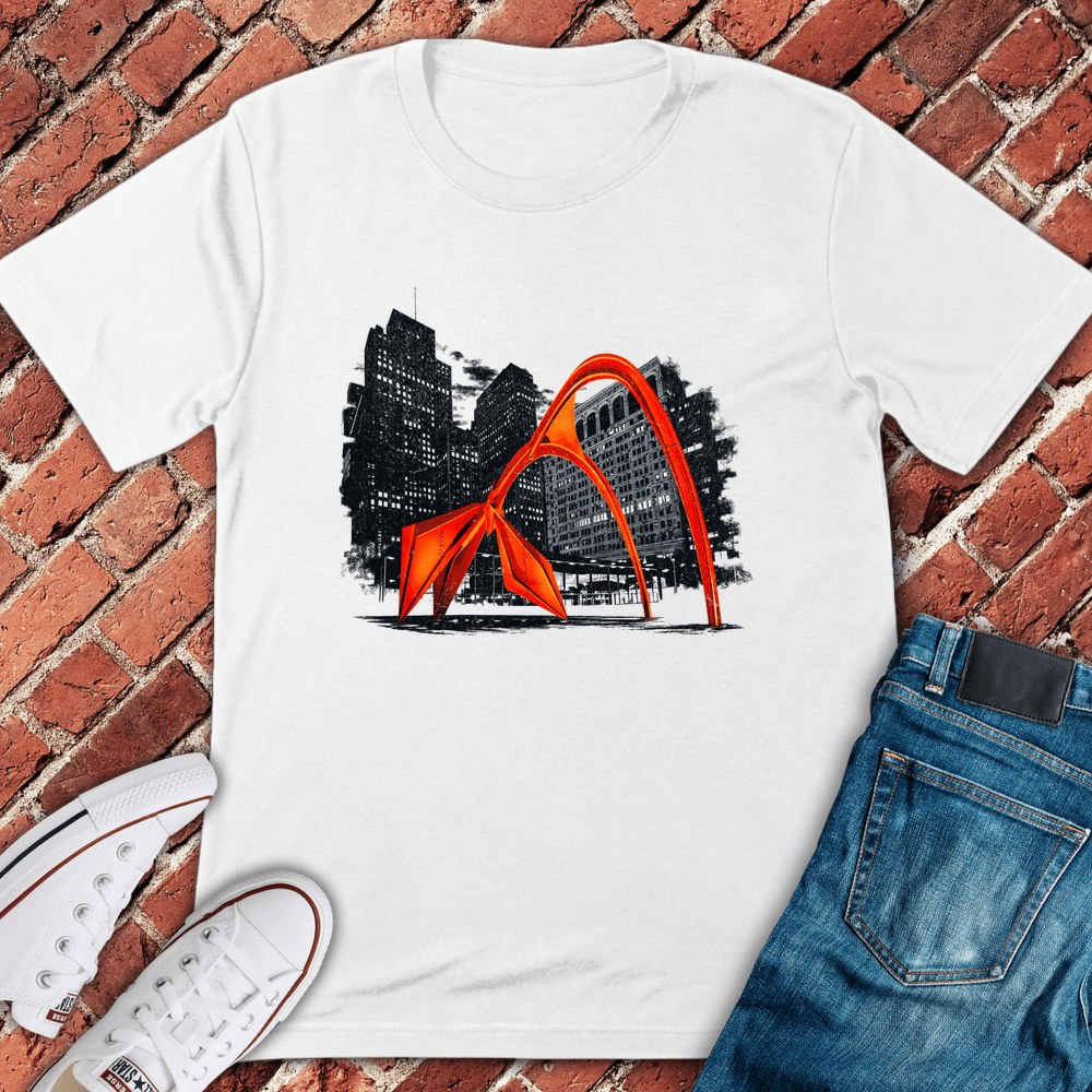 Flamingo Sculpture T-Shirt - White