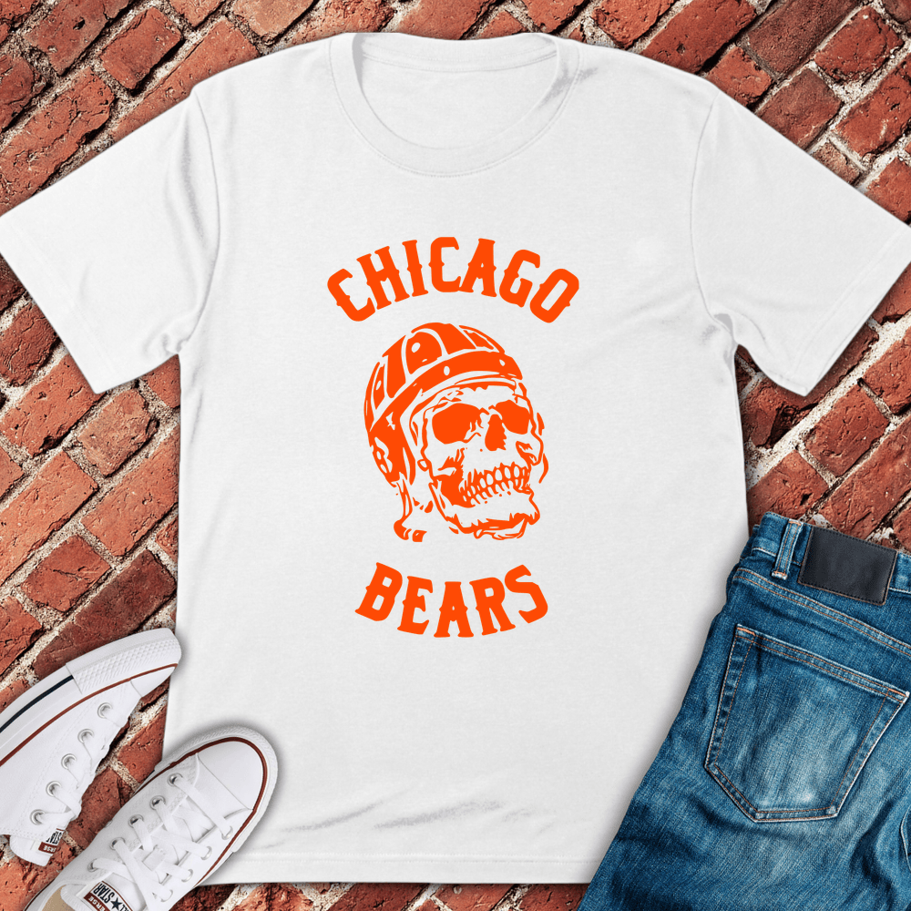 Skull Bears Fan T-Shirt - White