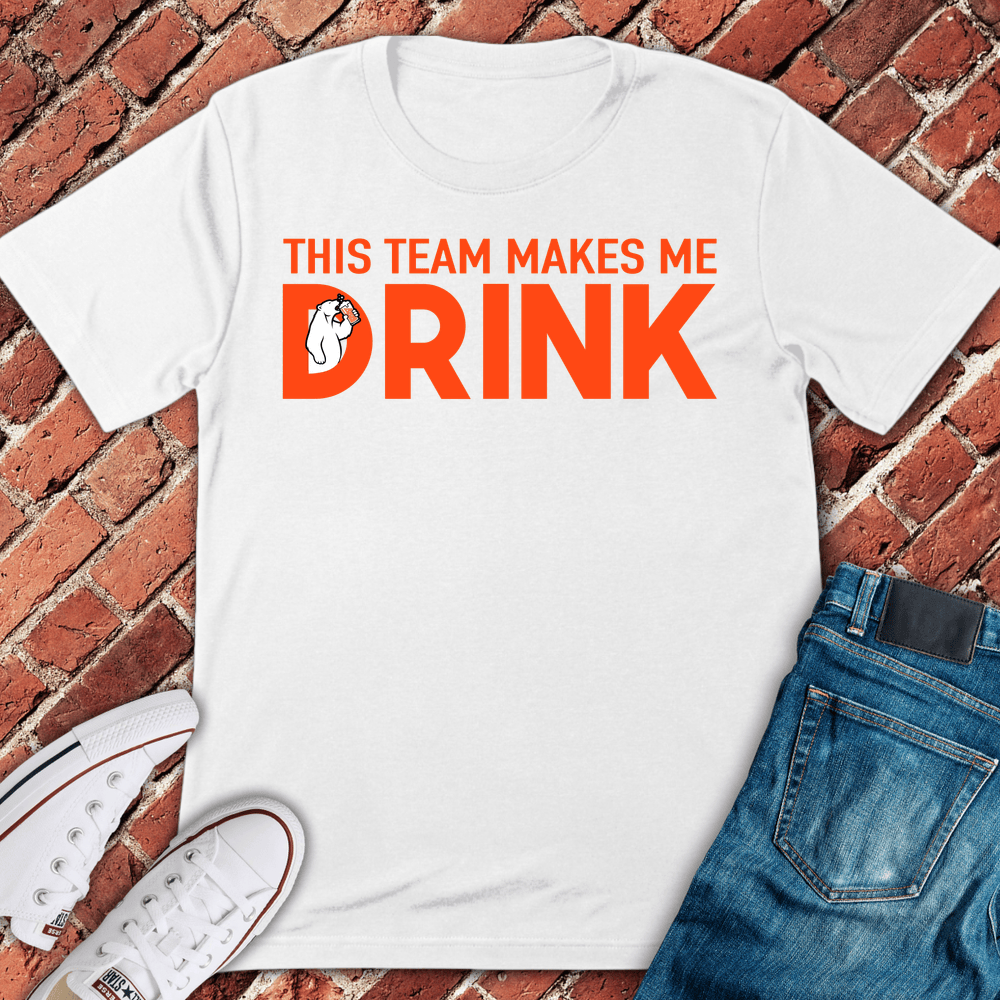 Drinking For Team T-Shirt - White