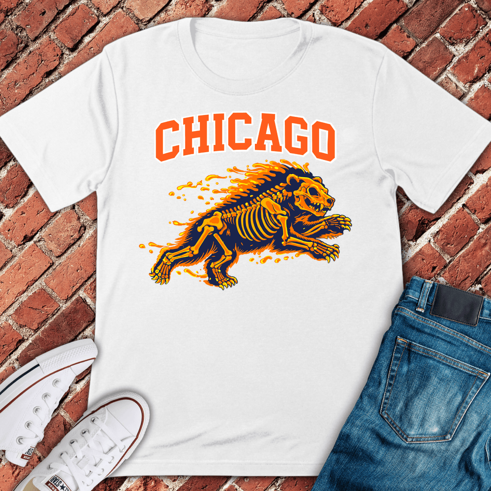 Inferno Bear T-Shirt - White