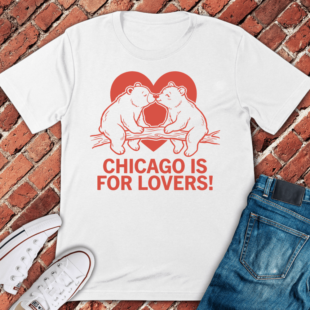 Chicago Bear Love T-Shirt - White