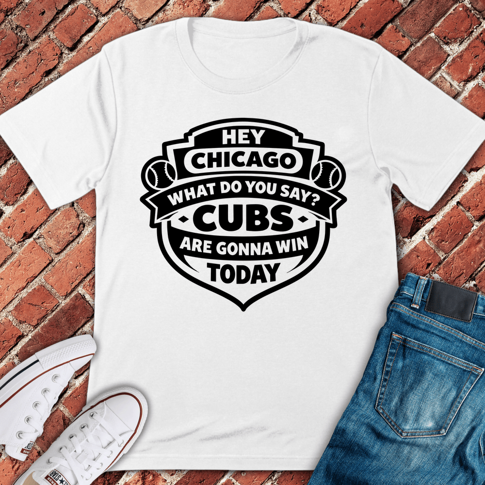 Hey Chicago Cubs T-Shirt - White