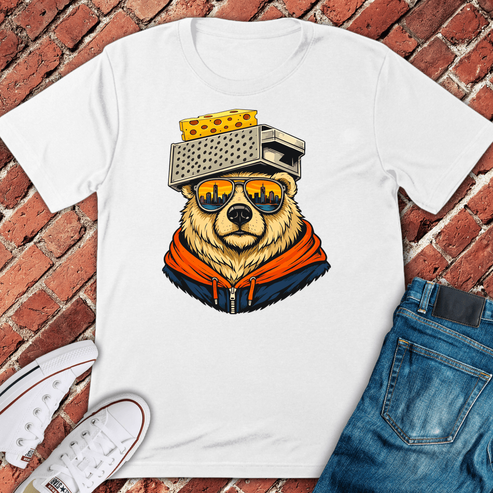 Cheddar City Bear T-Shirt - White