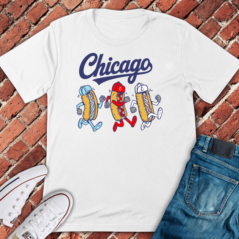 Chicago Dog Dash T-Shirt - White