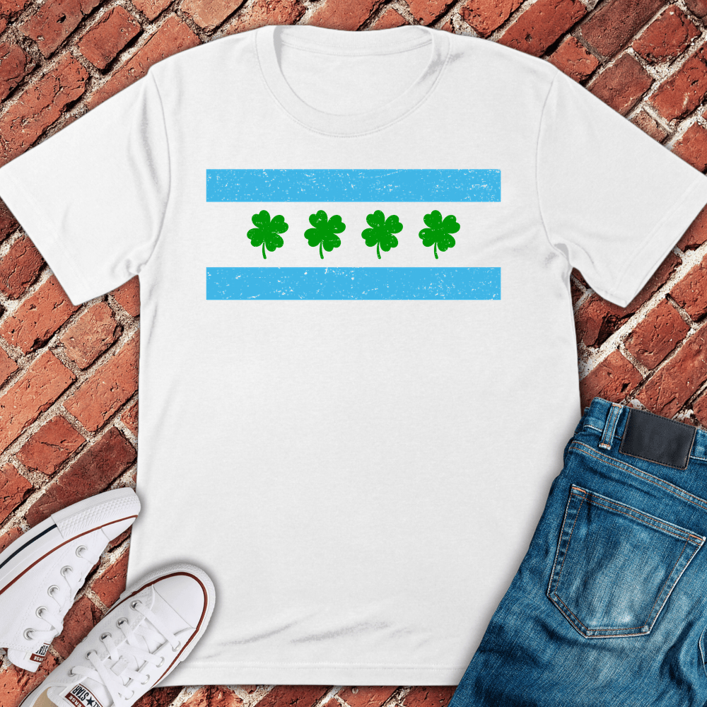 Shamrock Stripe T-Shirt - White