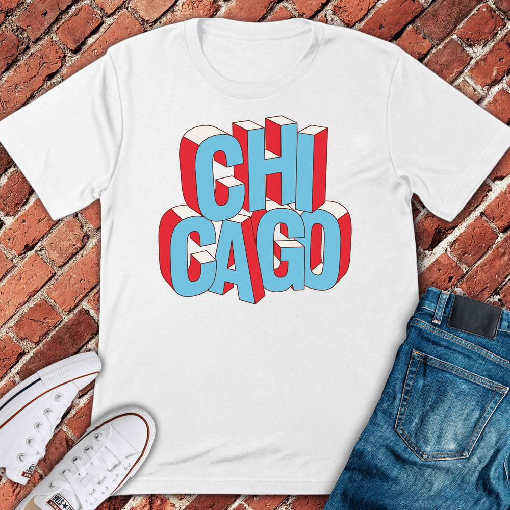 Chi Town Block T-Shirt - White