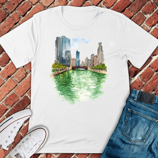 Emerald Riverfront T-Shirt - White
