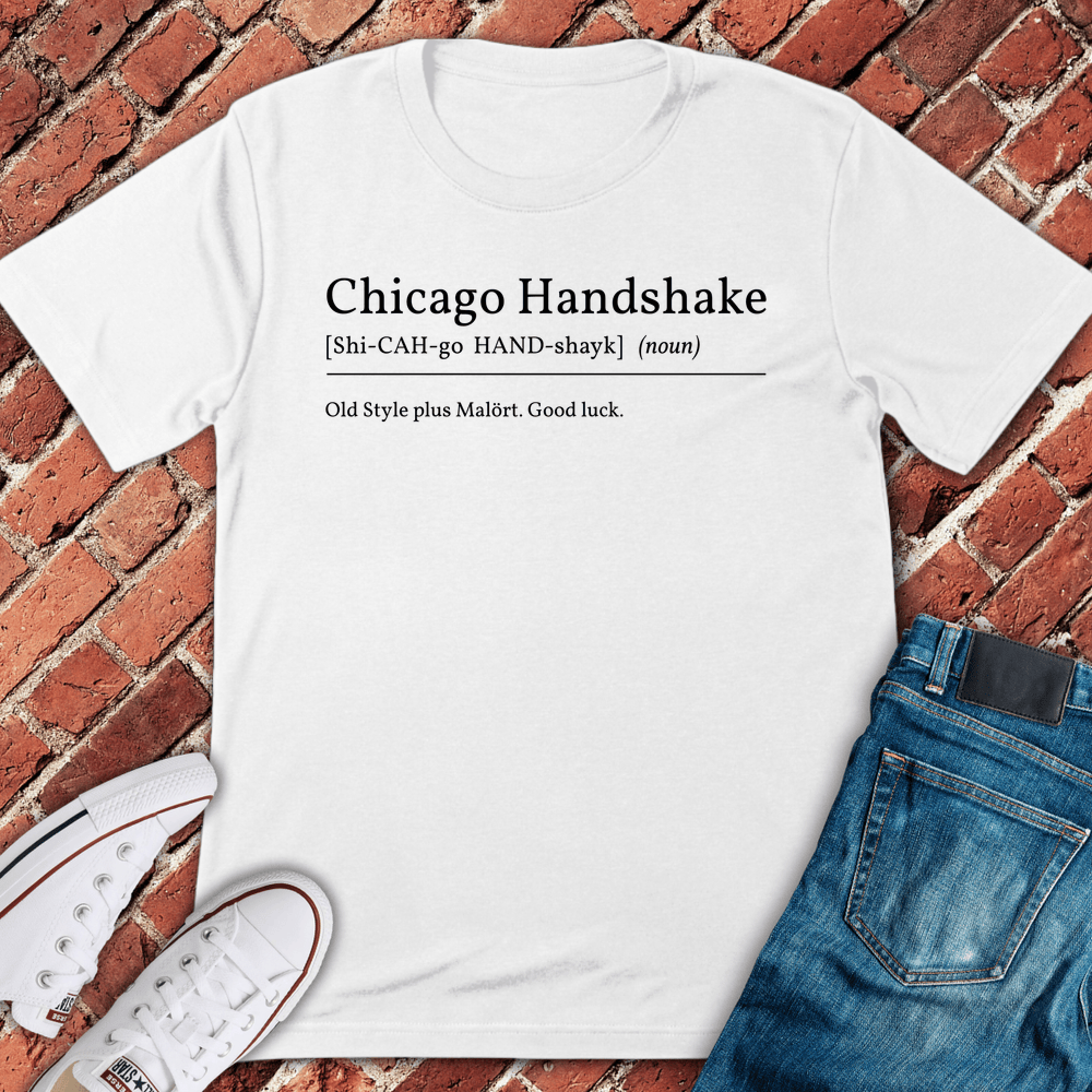 Chicago Handshake T-Shirt - White