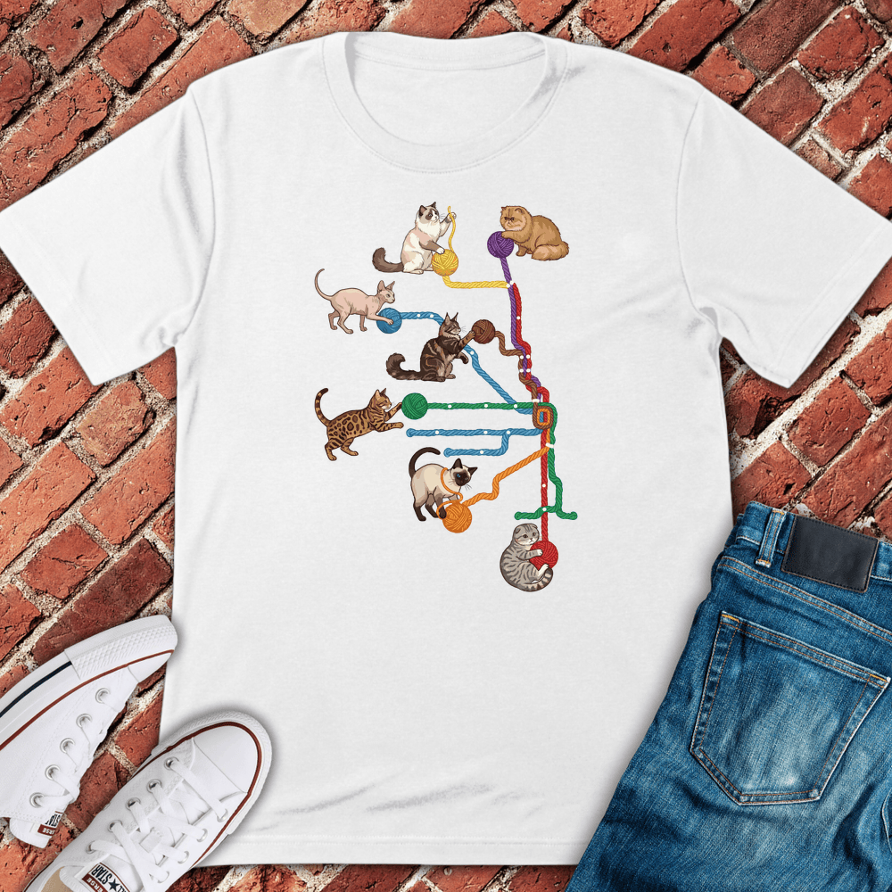 Yarn Cats R T-Shirt - White