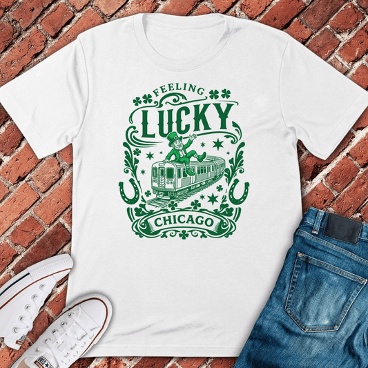 Lucky L Train T-Shirt - White