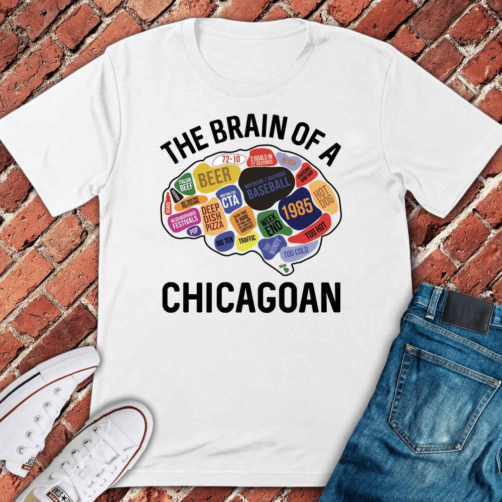 Chicagoan Brain T-Shirt - White