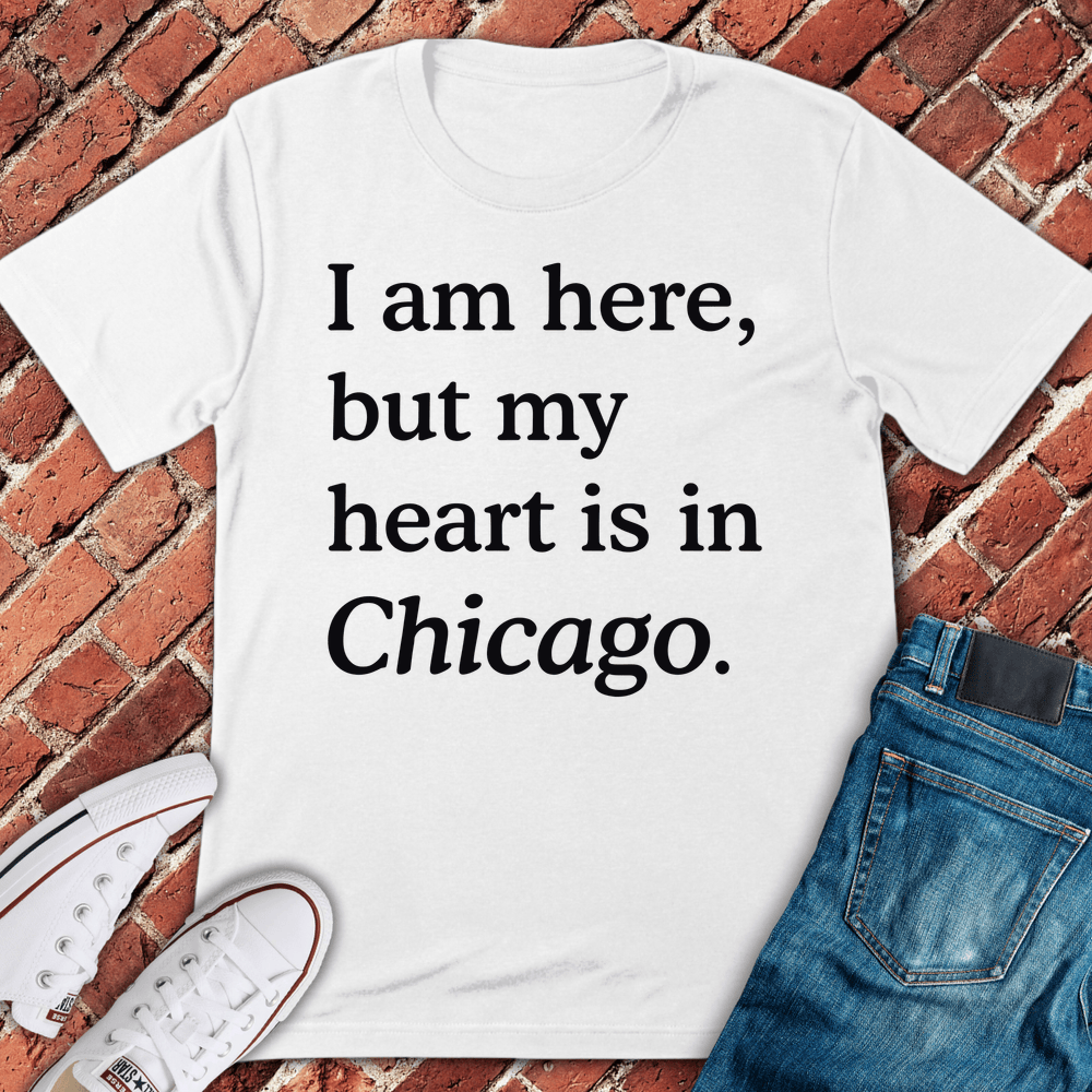 Heart In Chicago T-Shirt - White