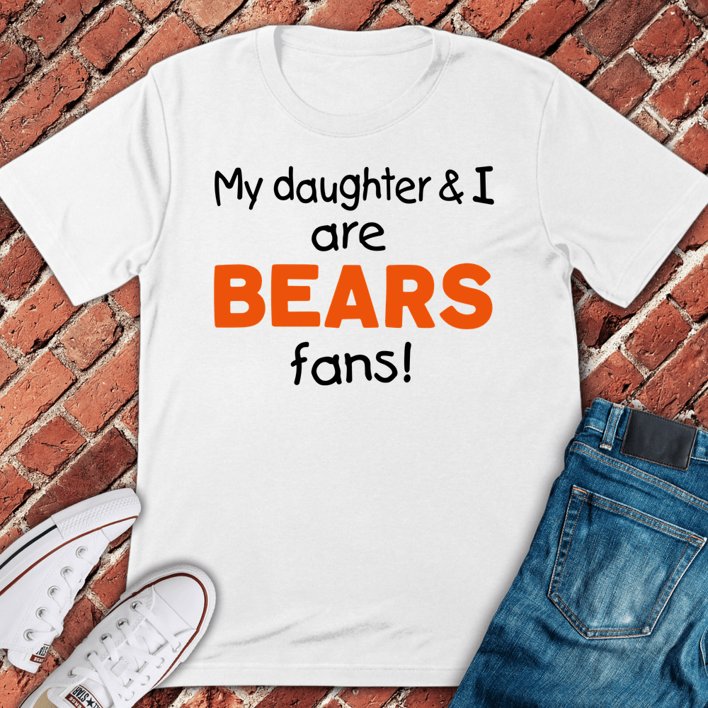 Bears Girl Dad T-Shirt - White