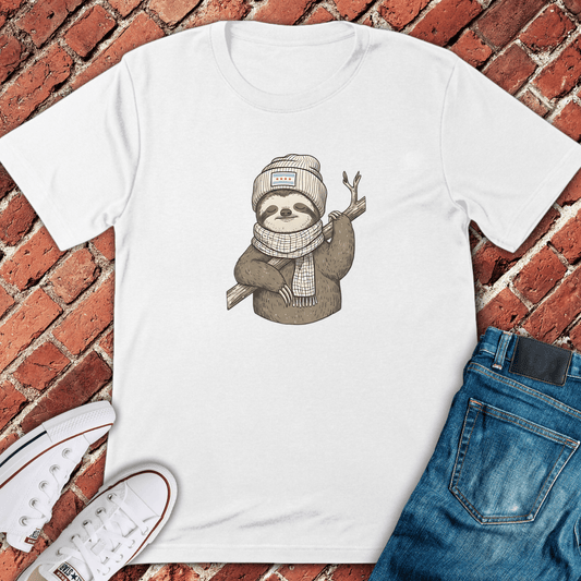 Cozy Sloth Vibes T-Shirt - White