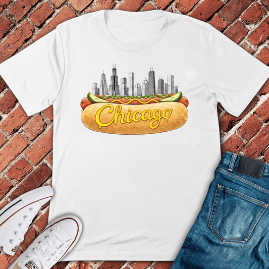Chicago Dog City T-Shirt - White