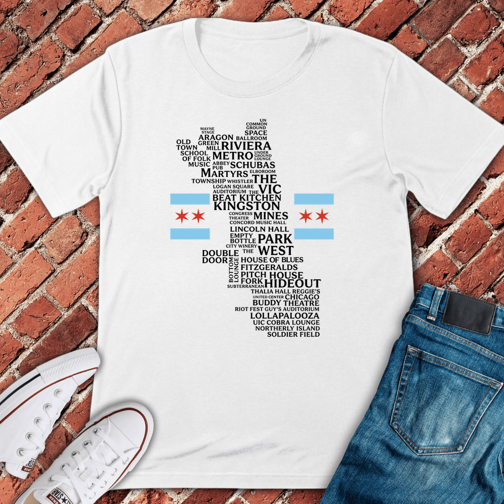Chi Venue Flag T-Shirt - White