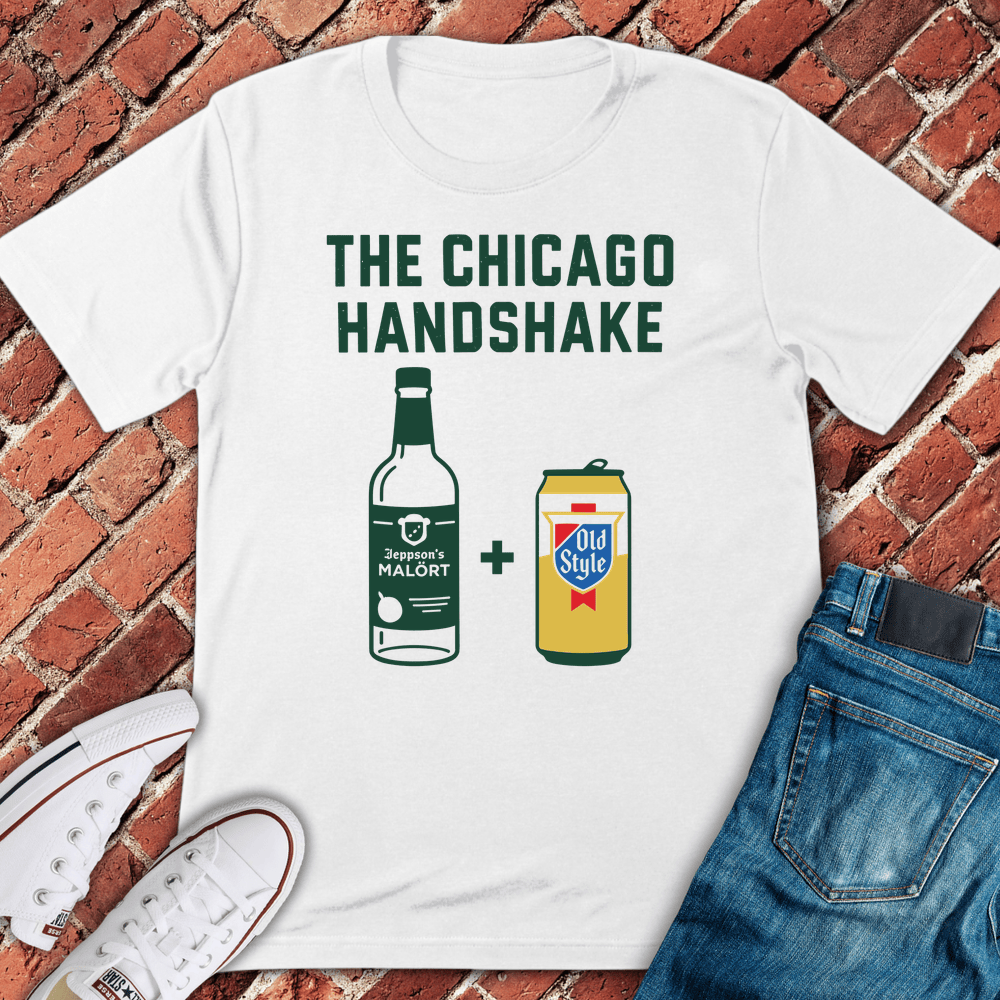 Chicago Handshake T-Shirt - White