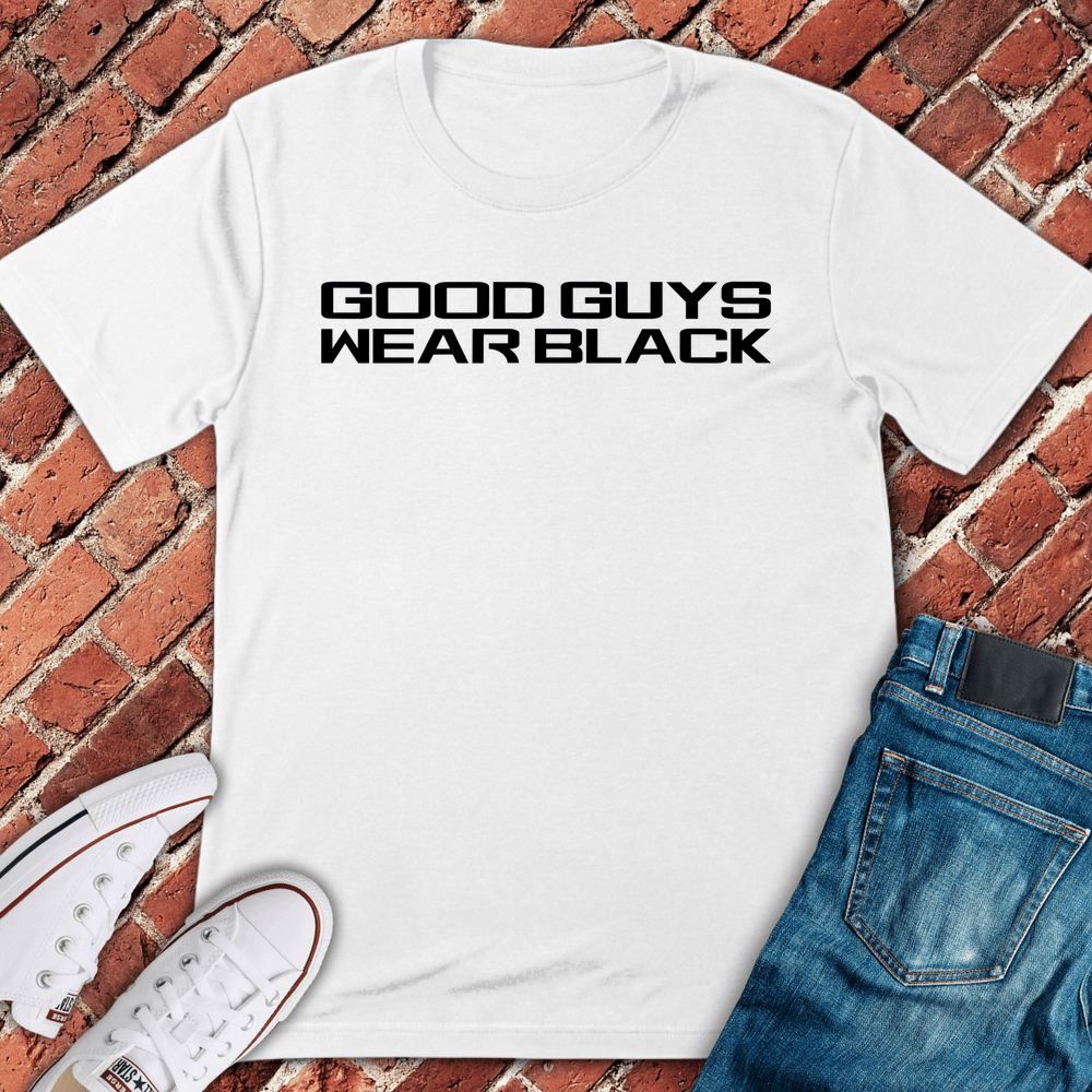 Good Guys Black T-Shirt - White