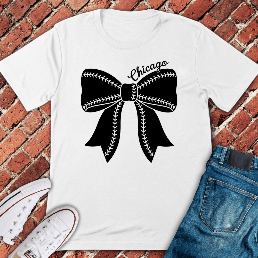 Chicago Ball Bow T-Shirt - White