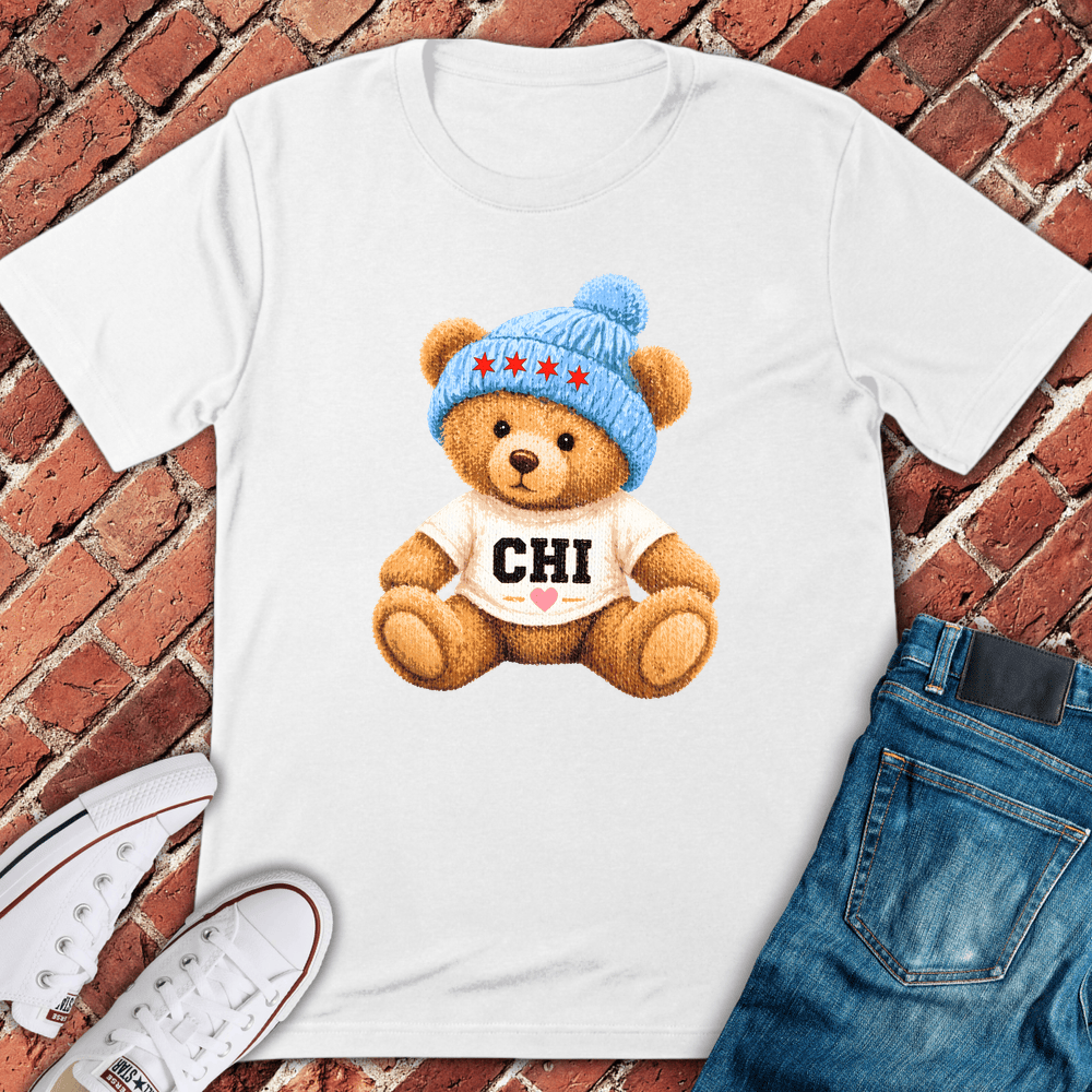 Chicago Love Bear T-Shirt - White