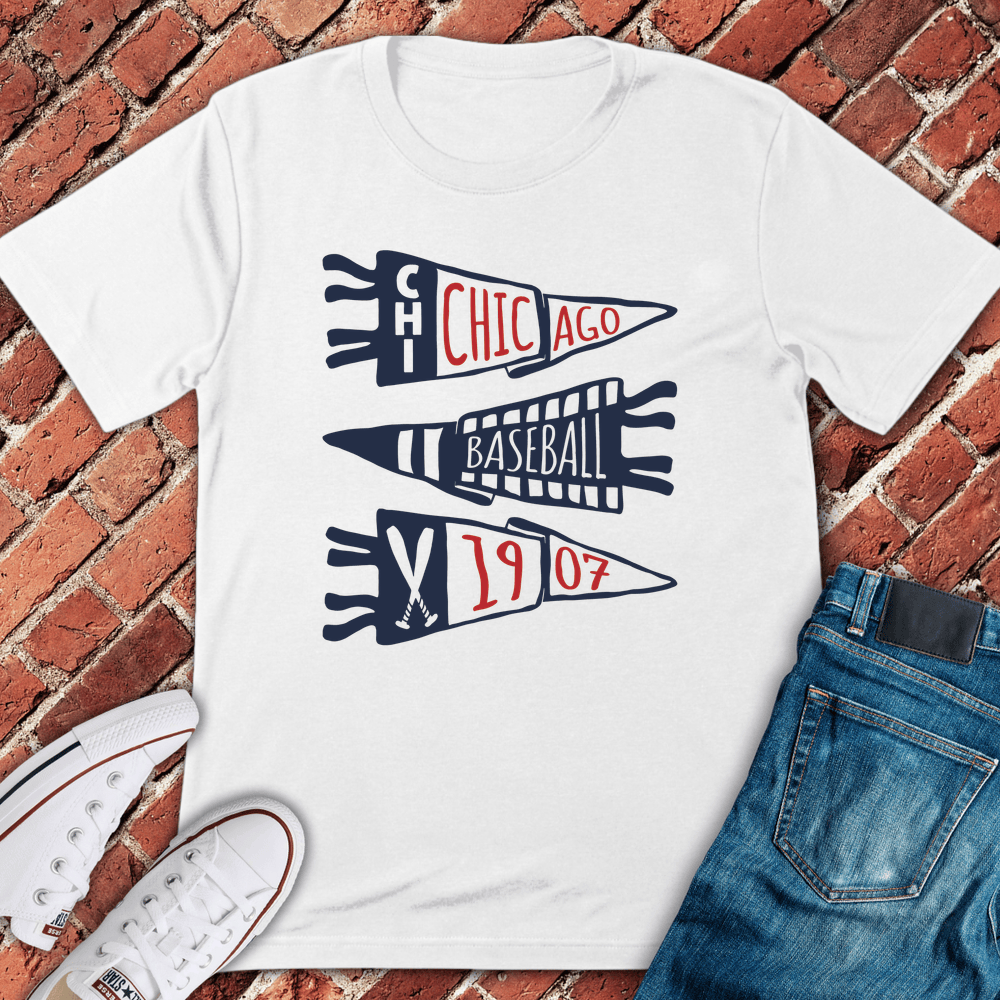 Chicago Pennant Legacy T-Shirt - White