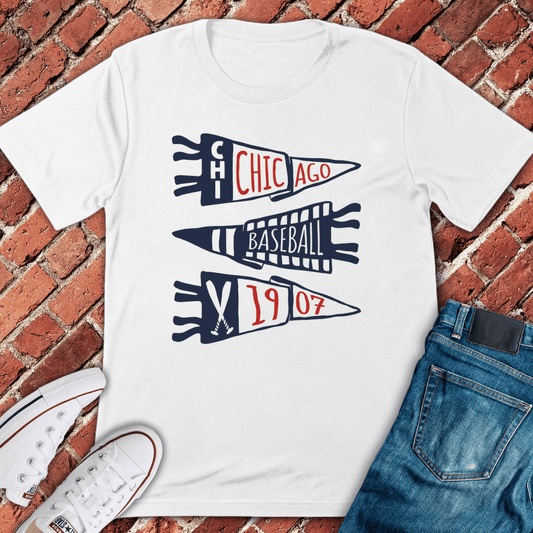 Chicago Pennant Legacy T-Shirt - White