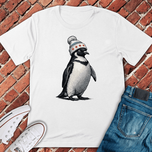 Chi Flag Penguin T-Shirt - White