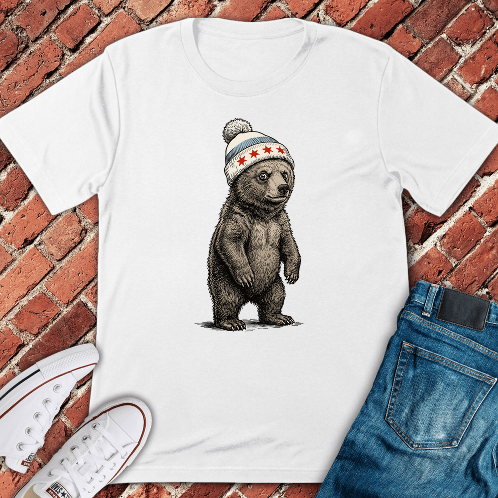 Chicago Cub Bear T-Shirt - White