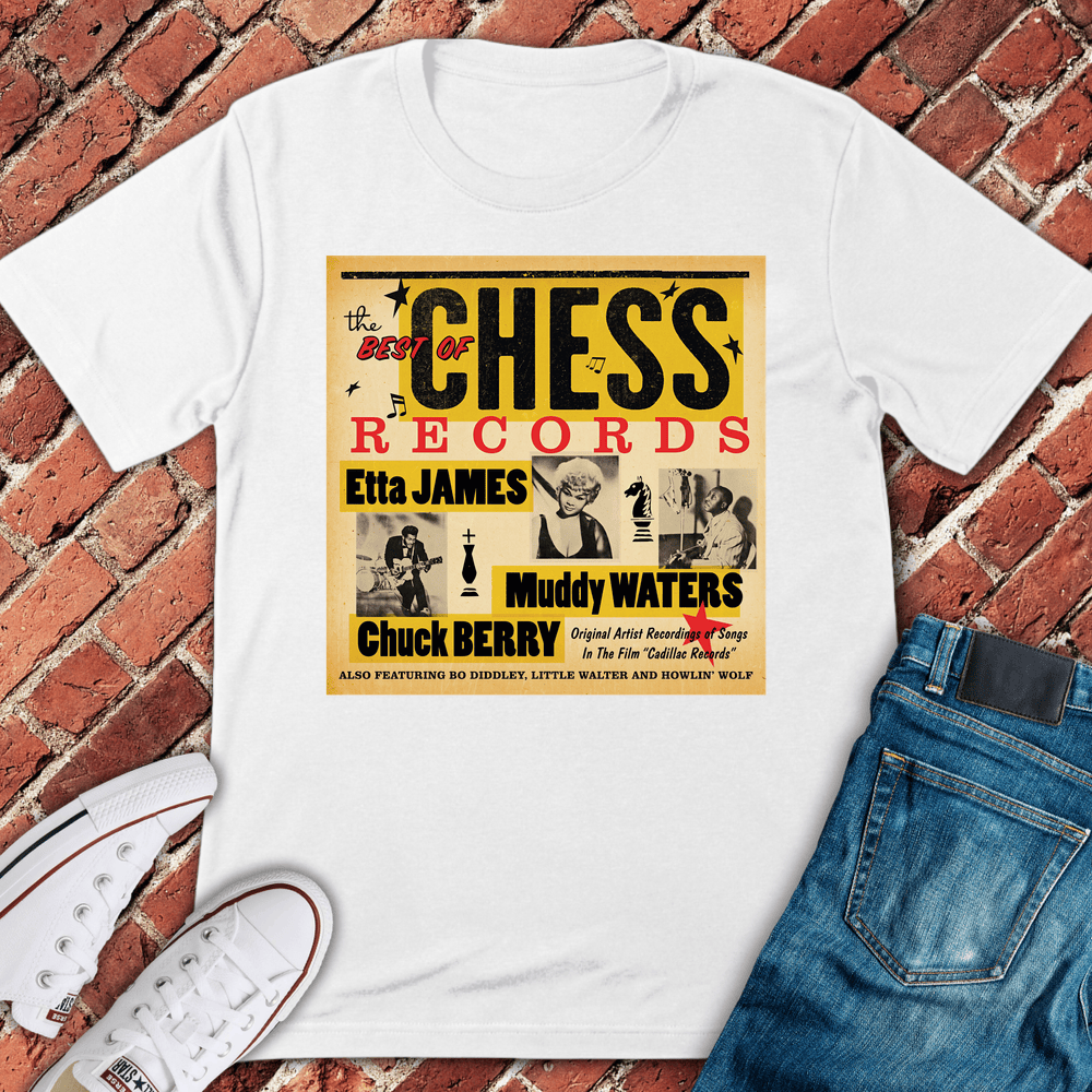Chess Blues T-Shirt - White