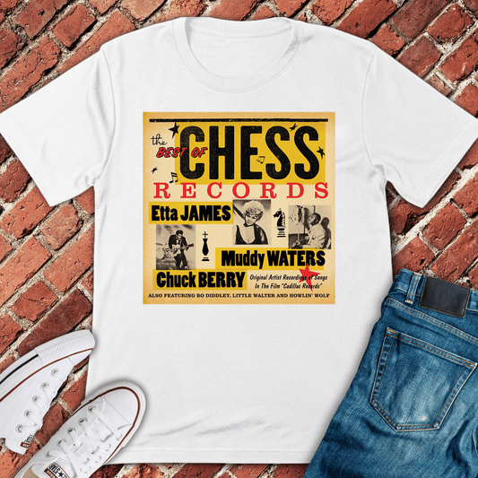 Chess Blues T-Shirt - White