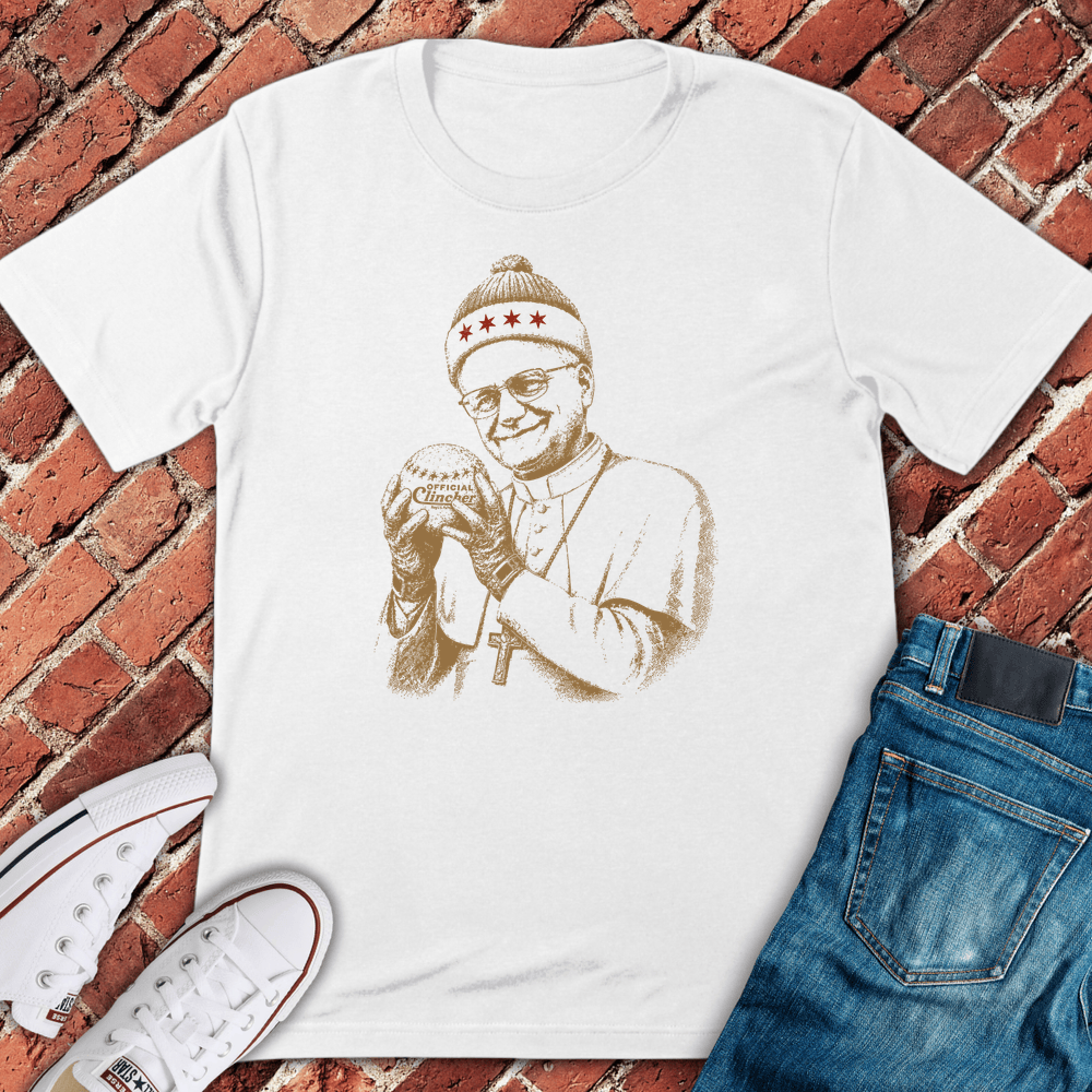 Softball Pope T-Shirt - White