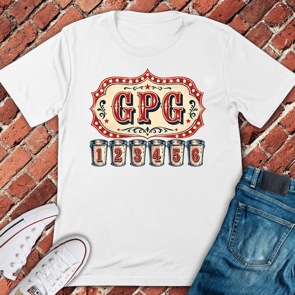 Gpg Shot Game T-Shirt - White