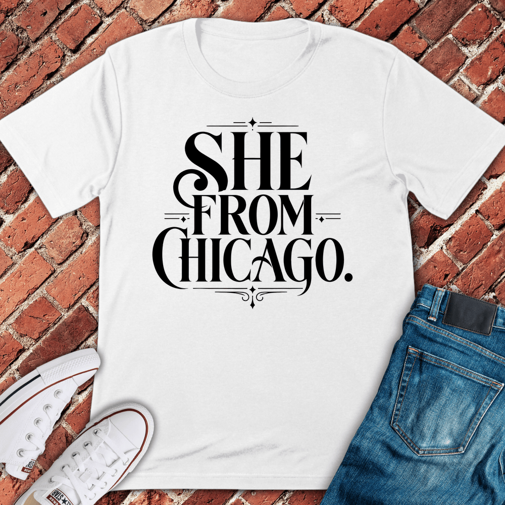 She From Chicago T-Shirt - White
