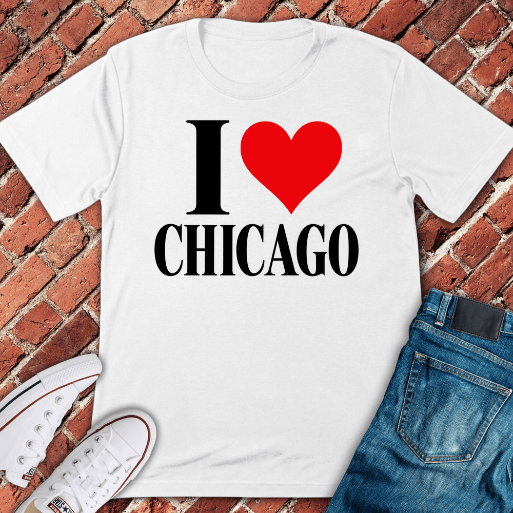I Love Chicago T-Shirt - White