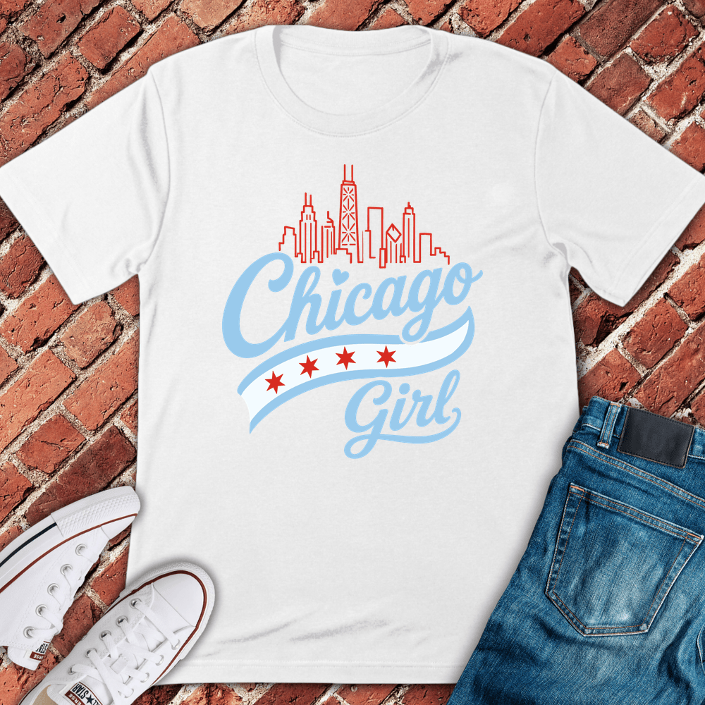 Skyline Girl T-Shirt - White